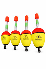 Pose  Schwimmer 4 Stück  Angel Set  3- 10 g mit Knicklichthalter Bissanzeiger