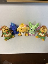 2007-08 Neopets Plush Lot Of 5 Island Bruce Speckled Acara Shoyru Kacheek