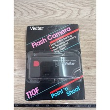 VINTAGE Vivitar Model 110-F Point and Shoot Flash Camera RARE NEW, SEALED