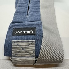 Gooseket Toddler Sling Denim Blue Hip Seat Carrier Adjustable w/ Storage Bag