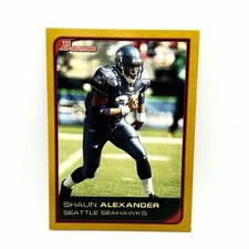 2006 Bowman Gold #3 Shaun Alexander - FB