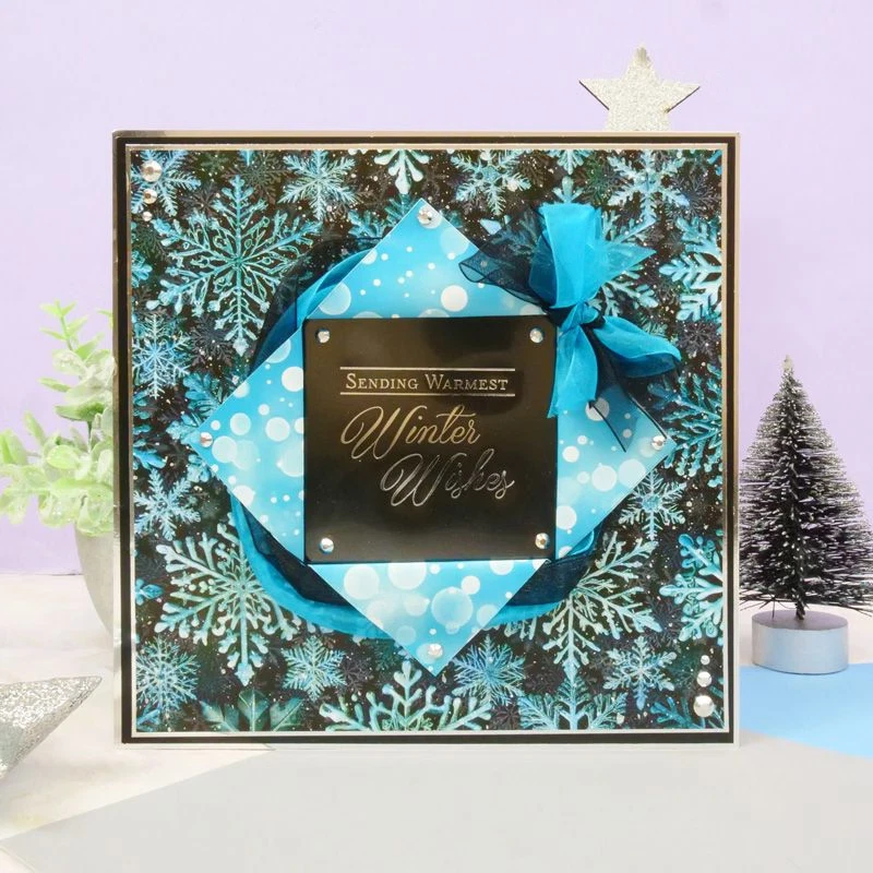 12 Duo Design double-sided papers Snowy Skies & Brilliant Bokeh 8" x 8" NEW - Image 2 of 4