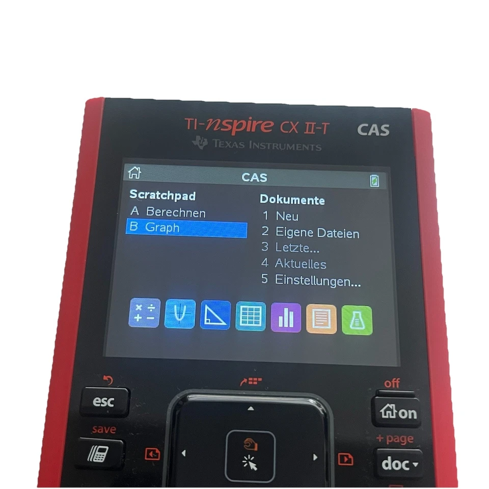 Texas Instruments TI-Nspire CX II-T CAS Grafikrechner Farbdisplay Zubehör - Bild 2 von 4