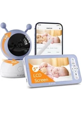 BOIFUN Video Baby Monitor with Camera and Audio 5 inch IPS Display Night Vision