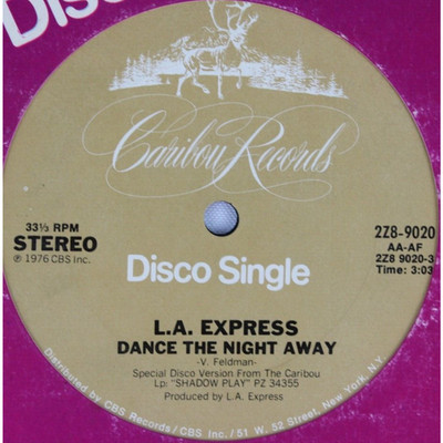 L.A. EXPRESS DANCE THE NIGHT AWAY FUNK SOUL DISCO 12'' VINYL RECORD *QUICK SHIP*
