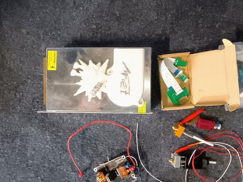 3D Printer Parts Lot Stepper Motors Rails Extruders, PSU, Z-Axis For Laser Head - Afbeelding 6 van 17