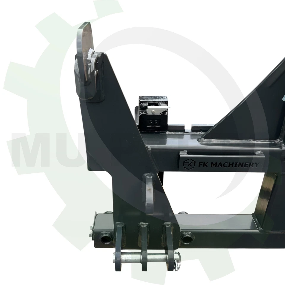 Palettengabel Euroaufnahme Dreipunkt Kat.1+2 Frontlader Palettengabelträger 2t - Bild 4 von 4