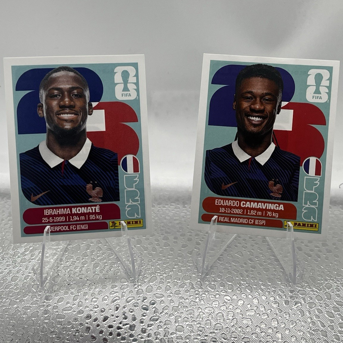 Panini FIFA World Cup 2026 Stickers Lot 2: Konaté FRA 6, Camavinga FRA 10