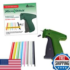 MicroStitch Tagging Gun Kit Ultra-Fine Needle Fabric-Safe Fasteners 8 Colors