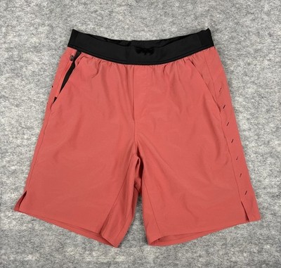 Ten Thousand Interval Shorts Mens M Red Maroon 9'' Unlined Training Activewear