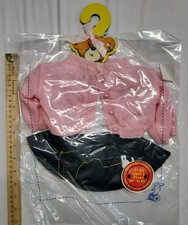NEW Vintage Build A Bear 50s Poodle Skirt Outfit Pink Sweater Sock Hop 4pc NOS