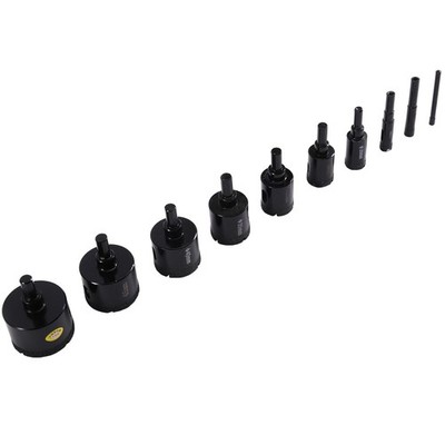 10-teiliges Diamantbohrer-Set, für Fliesen, Granit, Marmor Q3T5