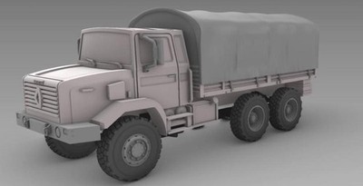 L'Arsenal Models 1/700 RENAULT GBC 6x6 TRUCK (5) 3D Printed Set
