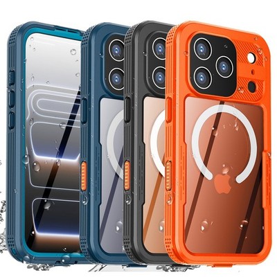 Magnetic Case For iPhone 17 Pro Max/17 Pro Waterproof Shockproof Full Body Cover