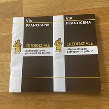 2 x Via Francigena pilgrim passports credenziale passeport du pelerin 