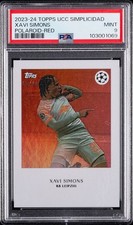 2023 TOPPS UEFA CLUB COMPETITIONS SIMPLICIDAD POLAROID-RED XAVI SIMON PSA 9