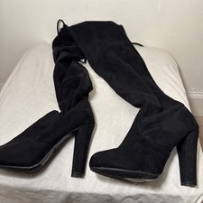 Primark Over The Knee Boots UK 3 Faux Suede 