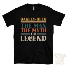OAKLEY-BLEU THE MAN MYTH LEGEND T-SHIRT mens name gift for him brother dad son