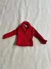 1962 vintage red sweater for a Ken doll from a Mattel Fashion Pak BR-51