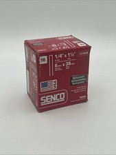 SENCO L17BAB 18 Ga 1/4" Crown 1-1/2" Galvanized Finish Staples 5000 Ct