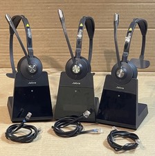 3x Jabra Engage 75 Mono Wireless Headset - Advanced Noise-Cancelling Microphone
