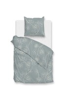 Zo! Home Flanell BettwäSche 135X200 Alva Blue BlüTenranke Blau Natur
