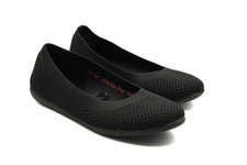 SKECHERS Cleo Sport Stretch Flat Womens Sz 8.5 Black 155198