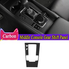 Carbon Fiber Middle Console Gear Shift Panel Sticker Trim For Mazda 3 2019-2023 Carbon Fiber Middle Console Gear Shift Panel Sticker Trim For Mazda 3 2019-2023