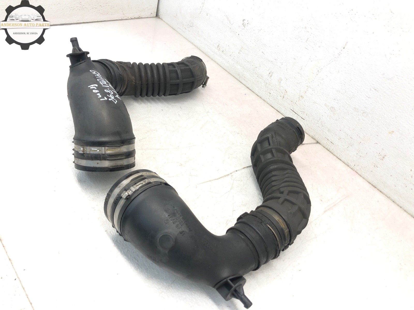2014-2019 MASERATI GHIBLI 3.0L LEFT RIGHT AIR CLEANER SLEEVE TUBE DUCT SET OEM