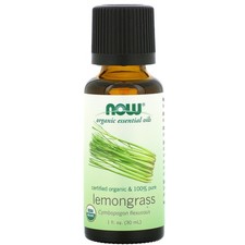 Now Foods Organic Essential Oils Lemongrass 1 fl oz 30 ml Organic