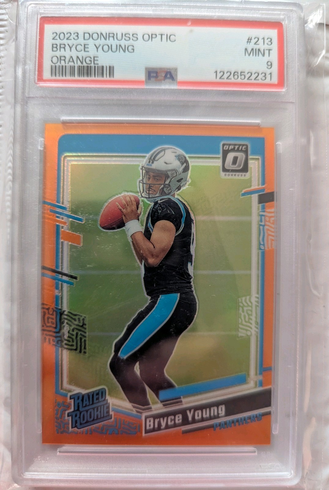 2023 Panini Donruss Optic - Rated Rookie Bryce Young #213 Orange Prizm /249 (RC)