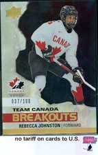 2023-24 Upper Deck Team Canada Women Breakouts #TCB-1 Rebecca Johnston 037/100
