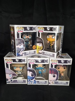 Mortal Kombat X Funko Pop Lot of 5 - #250, 251, 252, 253, 254