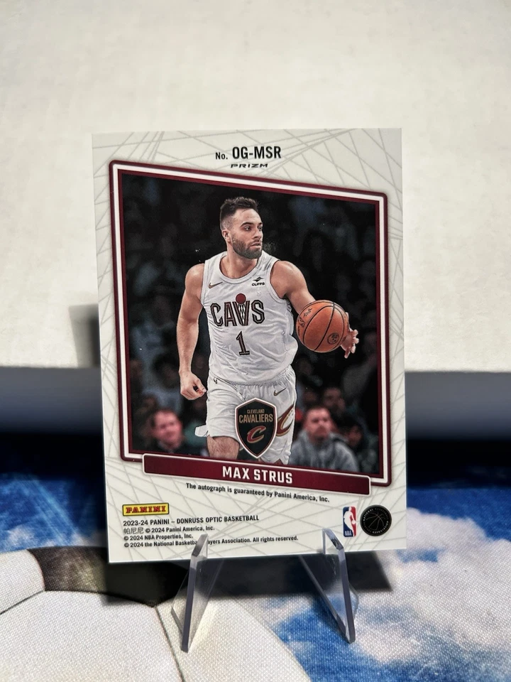 2023-24 Panini Donruss Optic Max Strus Opti-Graphs Auto Silver Prizm Holo OG-MSR - Image 2 of 2