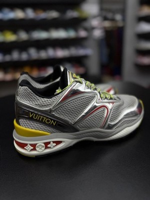 Louis Vuitton Trail Sneaker Silver Size 7.5LV/8.5US 100% Authentic