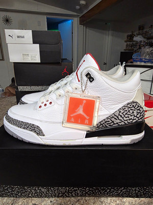 Jordan 3 Retro 2011 White Cement Size 11 MEN 136064-105