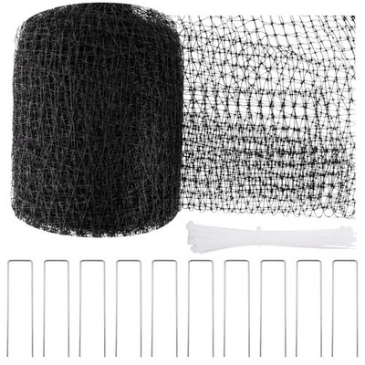 NONMON Bird Netting 5 x 100 FT Heavy Duty Garden 5 x 100ft - 1 Pack, Black 