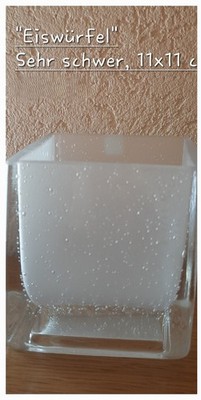 Teelichthalter ''Eiswürfel'' von Partylite, schwere Ausführung