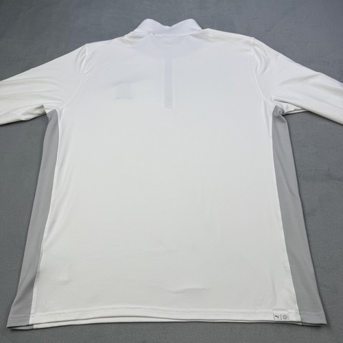 Brickyard Crossing Pull Homme Grand Blanc Gris Puma Quarter Zip Golf Shirt - Photo 11/12