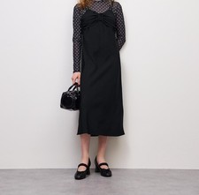 Genuine UNIQLO GU Camisole Drawstring Dress BLACK WOMEN asia size