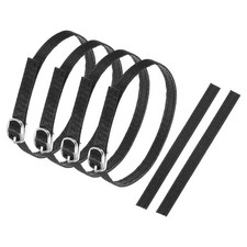 2 Pair Replacement Ankle Strap for Heels Shoe Bands Silk Black