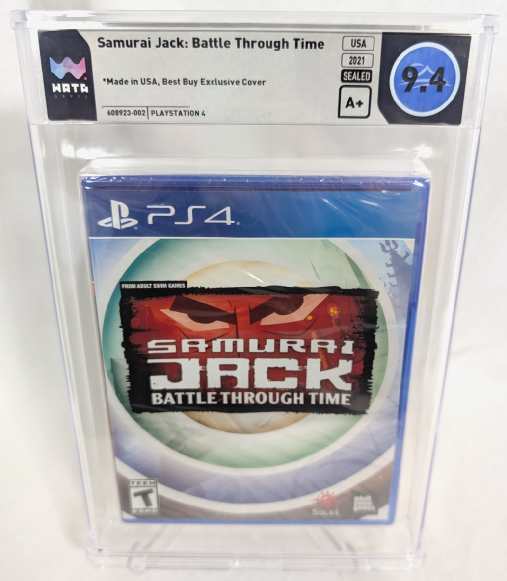 WATA 9.4 Graded A+ SAMURAI JACK: BATTLE THROUGH TIME Playstation 4 WATA 9.4 Graded A+ SAMURAI JACK: BATTLE THROUGH TIME Playstation 4