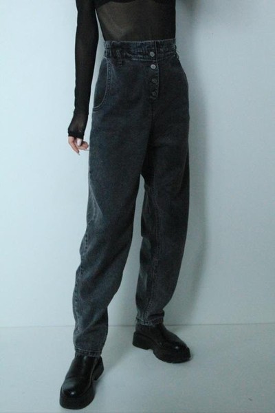 Women Red Sold Jeans Grey 29 / M
