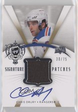 2007-08 Upper Deck The Cup Signature 30/75 Chris Drury #SP-CD Patch Auto 13h2