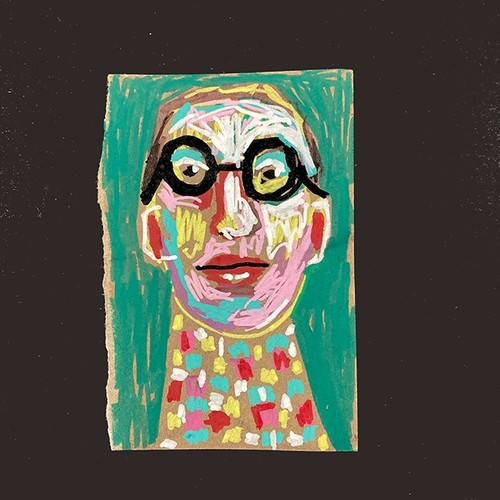 Portrait Painting Man Bezzie Geeky Nerdy Bro Painterly Naive Outsider Art
