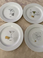 Martini By Ursula Dodge For Signature International Set Of Four Appetizer Plates