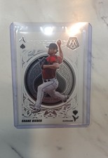 2022 Panini Mosaic - Aces Shane Bieber #A-6 Green Mosaic Prizm