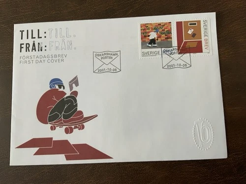 Sweden 2001 #2422 Stamp Design Contest Winners - FDC
