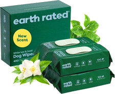 Earth Rated Pet Wipes for Dogs and Cats, Hypoallergenic, 3-In-1 Cleaning, Deodor