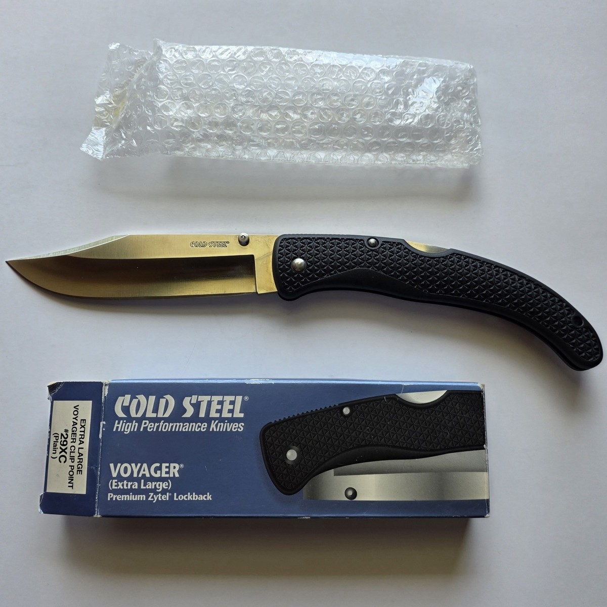 Cold Steel Voyager XL Extra Large Clip Point Knife 29XC Made in
